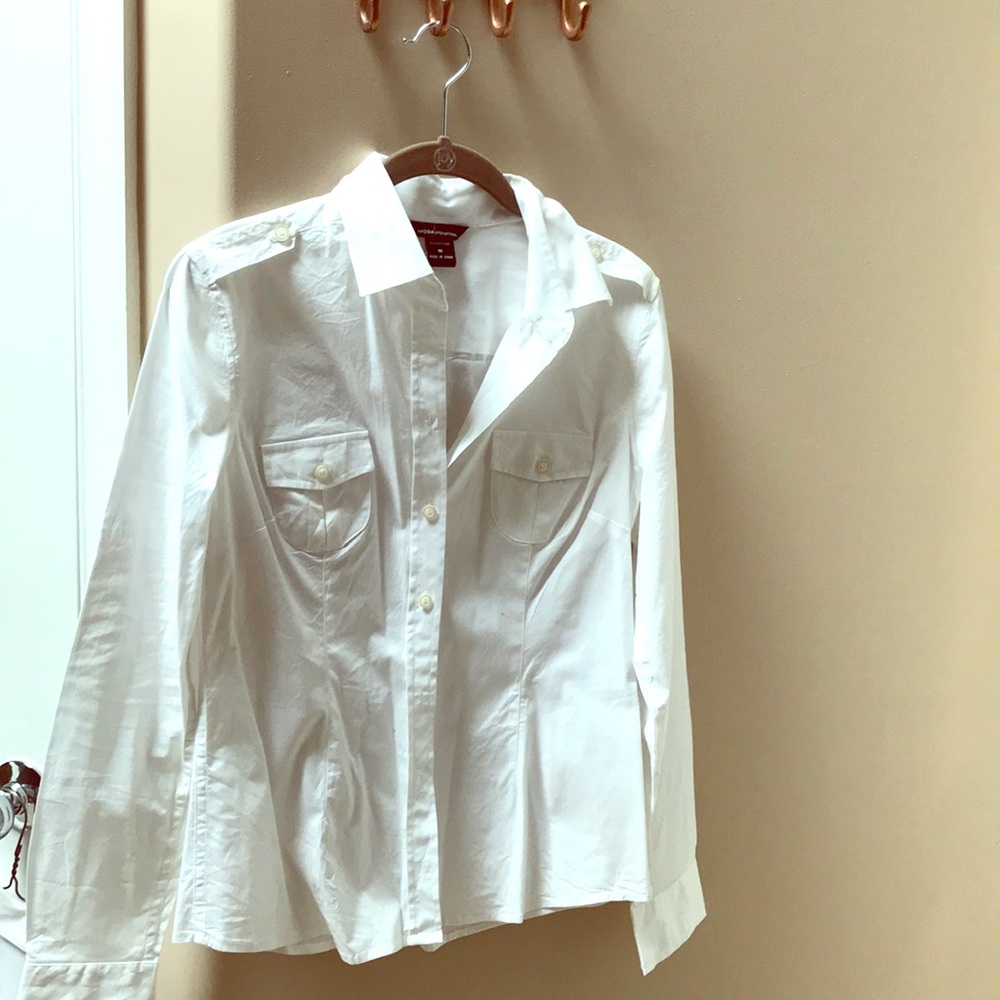 White collared blouse